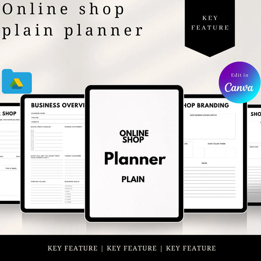 Plain online shop planner