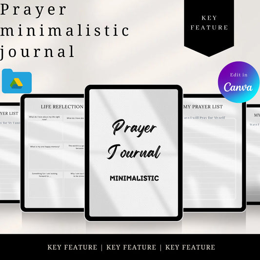 Prayer minimalistic journal