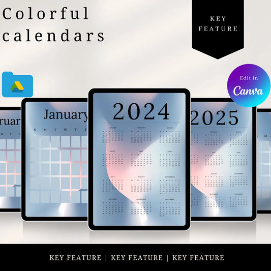 Colorful calendars