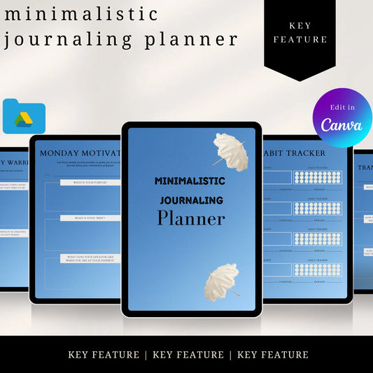 Journaling minimalistic planner