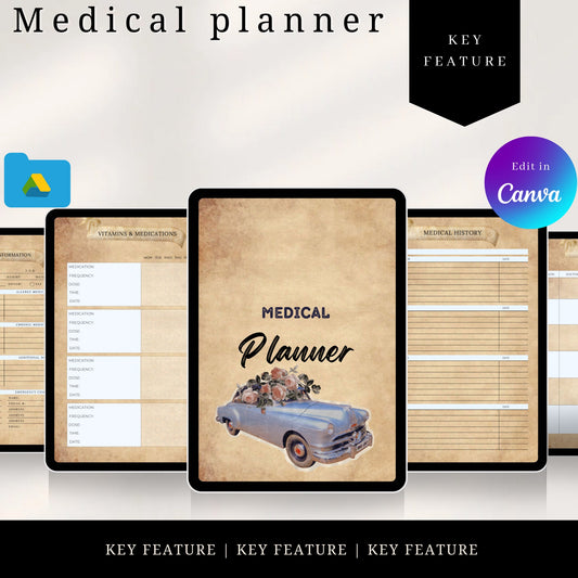 Medical vintage planner