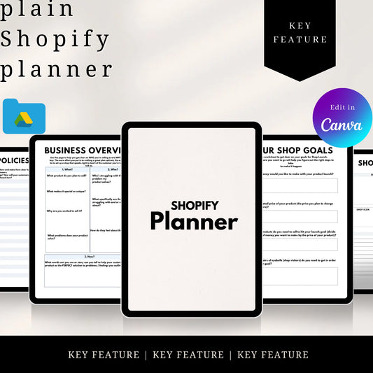 Plain Shopify planner